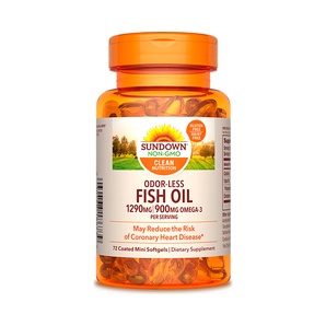 Fish Oil 1,290 mg - 72 Mini Cápsulas Blandas Recubiertas - Sundown