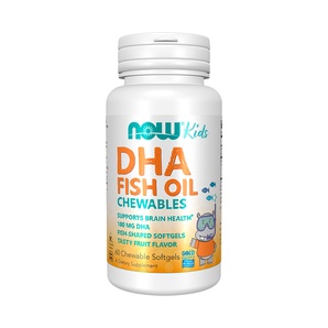 Fish Oil DHA Kids - 60 Cápsulas Blandas Masticables - NOW Kids