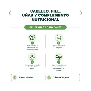 Vitamina B7 - Biotina 10,000 mcg - 120 Cápsulas Vegetales - NOW