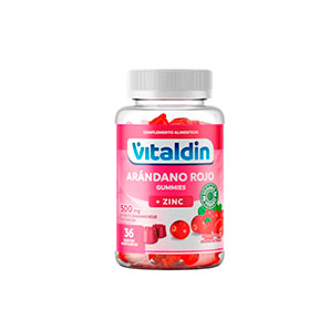 Vitaldin Cranberry + Zinc Gomitas de Arándano Rojo con Zinc - 36un