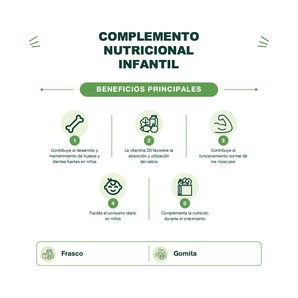 Vitamina D3 + Calcio - Kids Calcium & D3 Gummy - 60 Gomitas - Prime Health