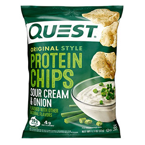 Chips con Proteína - Sabor Sour Cream & Onion - 32 g - QUEST