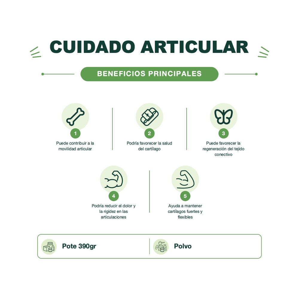 Colágeno Tipo II - Sabor Limón - 390 g - Smart Blends