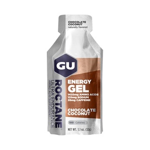 Gel Energético + Cafeína - Roctane Energy Gel - Sabor Chocolate Coconut - 32 g - GU