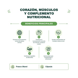 Citrato de Potasio - 30 Cápsulas - Nutricost