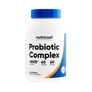 Probióticos - Probiotic Complex - 50 Billones UFC - 60 Cápsulas - Nutricost