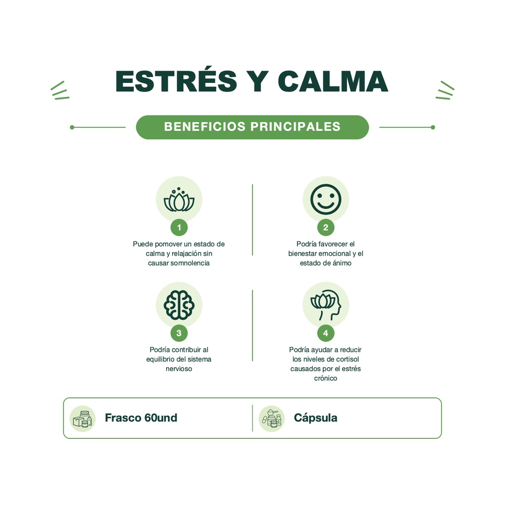 Ashwagandha + Rhodiola + L teanina- Anxiety - 60 Cápsulas - XTRALIFE