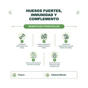Vitamina D3 1,000 UI - 100 Cápsulas Blandas - Solgar