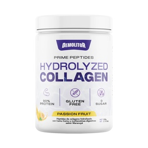 Colágeno Hidrolizado en Péptidos - Sabor Maracuyá - 528 g - Demolitor