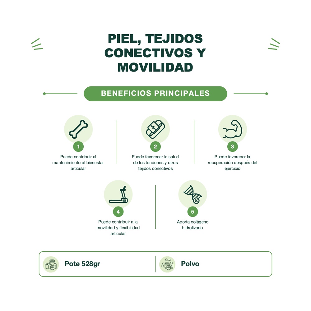Colágeno Hidrolizado en Péptidos - Sabor Neutro - 528 g - Demolitor