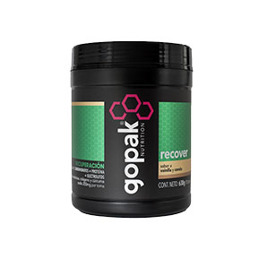 Recuperación Carbohidratos + Proteína + Electrolitos - Recover - Sabor Vainilla y Canela - 630 g - Gopak Nutrition