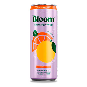 Bebida Funcional Bloom Sparkling Energy Sabor Juicy Orange 355ml
