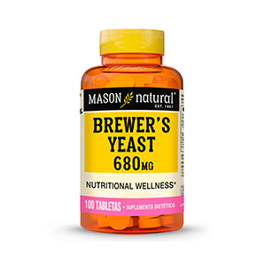 Levadura de Cerveza 680mg - 100 Tabletas - Mason Natural