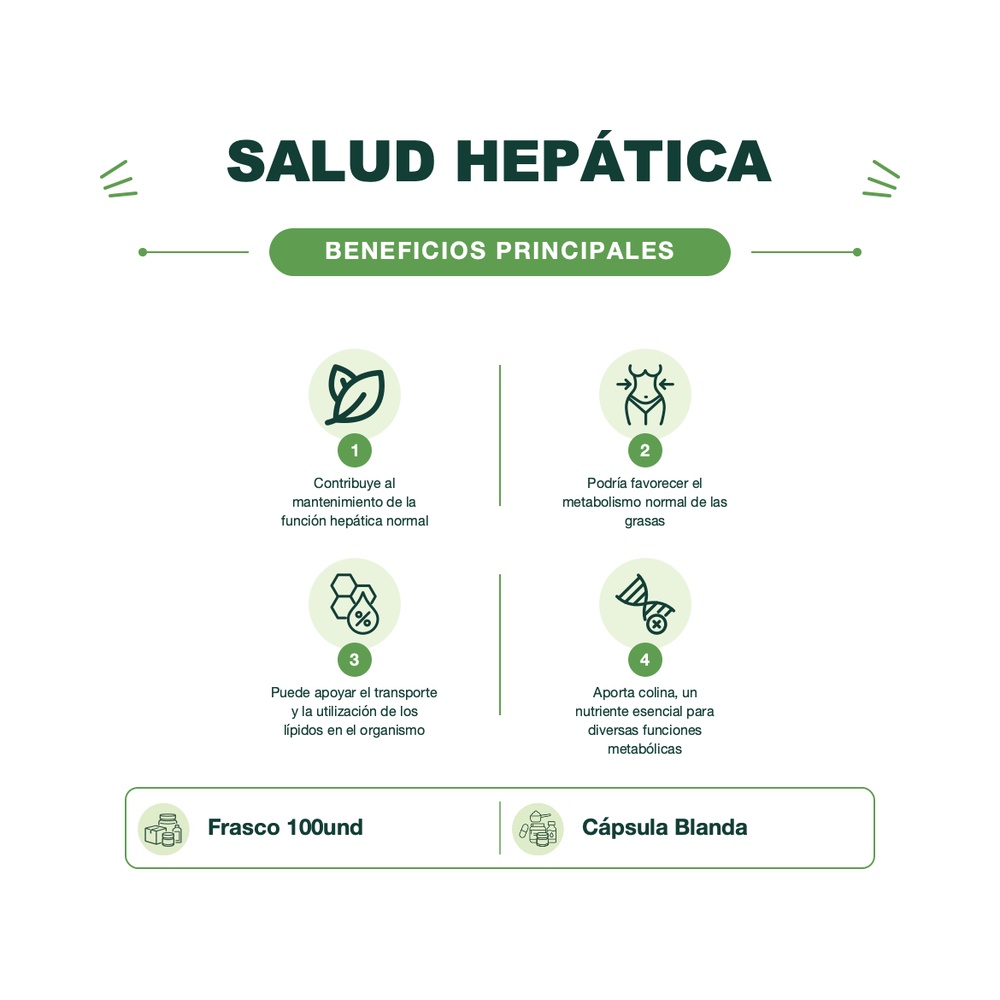 Lecitina de Soya 1200 mg - 100 Cápsulas Blandas - Mason Natural