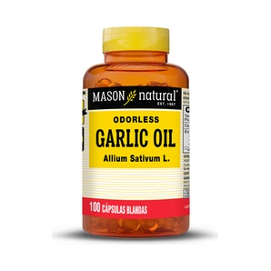 Aceite de Ajo - 100 Cápsulas Blandas - Mason Natural