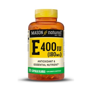 Vitamina E 400 UI - 30 Cápsulas Blandas - Mason Natural