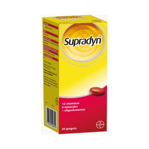 Multivitamínico y multimineral - 30 Grageas - Supradyn