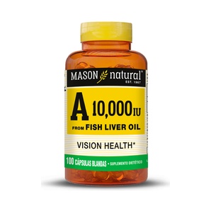 Vitamina A 10,000 UI - 100 Cápsulas Blandas - Mason Natural