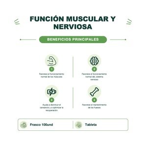 Gluconato de magnesio 550 mg - 100 Tabletas - Mason Natural